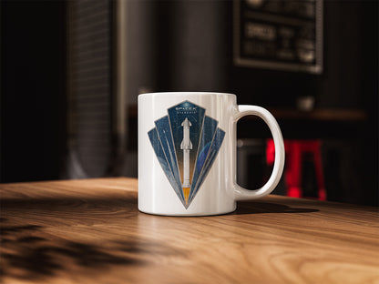 Starship Rocket Badge - Mug