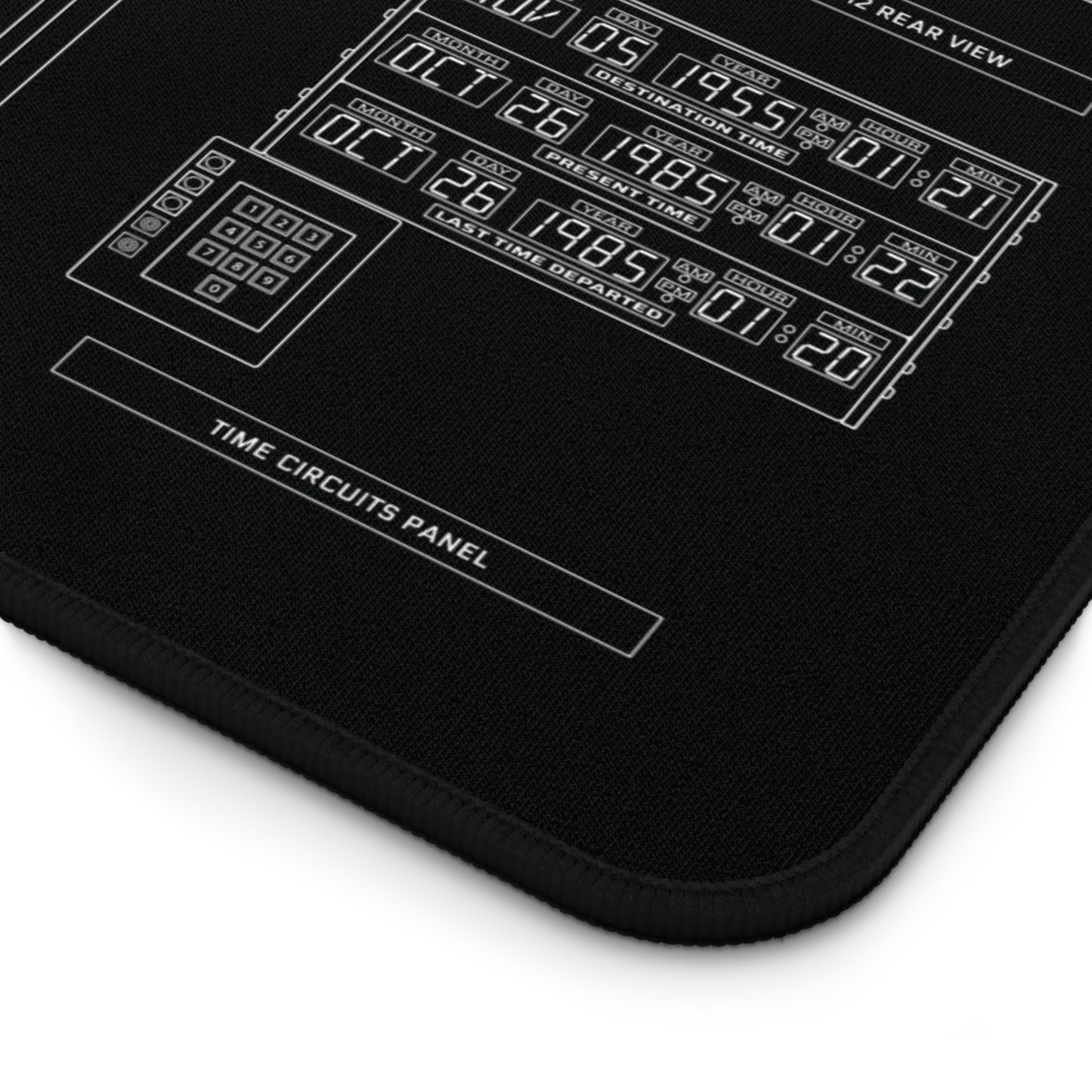 DeLorean Back to the Future Desk Mat
