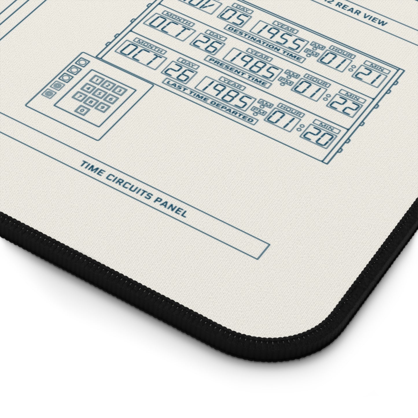 DeLorean Back to the Future Desk Mat