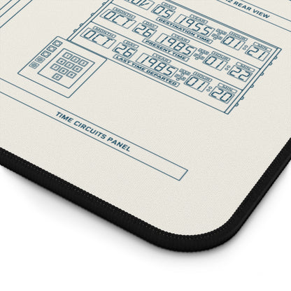 DeLorean Back to the Future Desk Mat