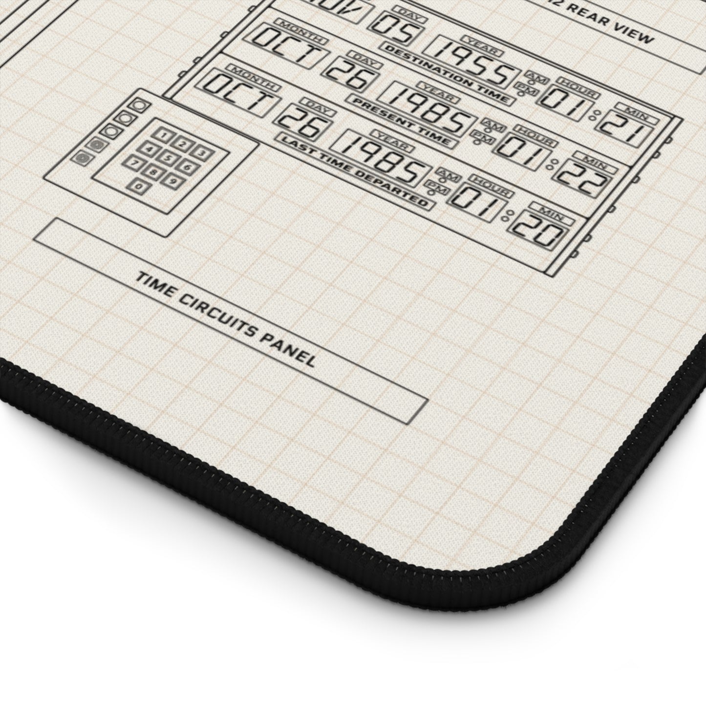 DeLorean Back to the Future Desk Mat