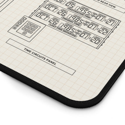 DeLorean Back to the Future Desk Mat