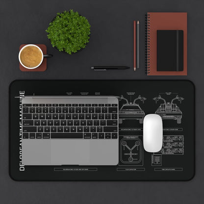 DeLorean Back to the Future Desk Mat