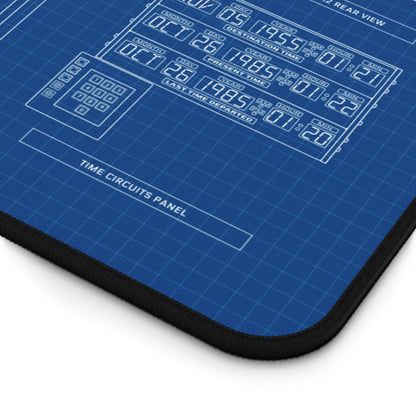 DeLorean Back to the Future Desk Mat