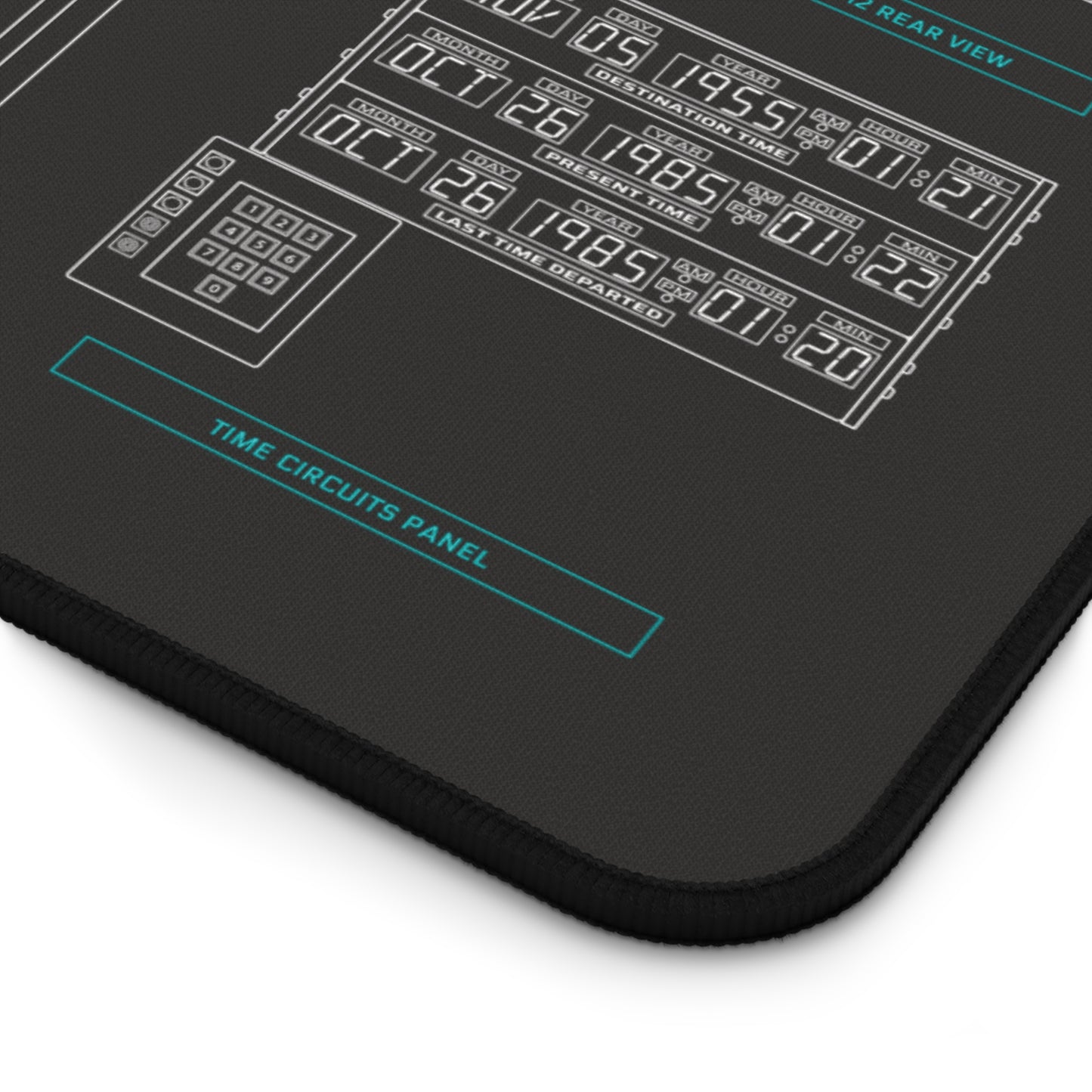 DeLorean Back to the Future Desk Mat