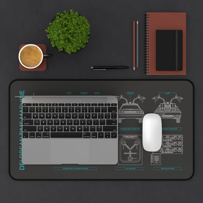 DeLorean Back to the Future Desk Mat