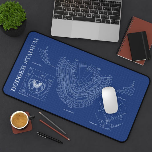 Dodgers Stadium Blueprint Desk Mat