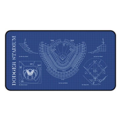 Dodgers Stadium Blueprint Desk Mat