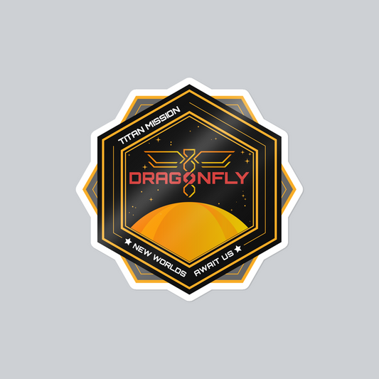 Dragonfly: Titan Mission. New Worlds Await - Sticker
