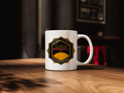 Dragonfly: Titan Mission. New Worlds Await Us - Mug