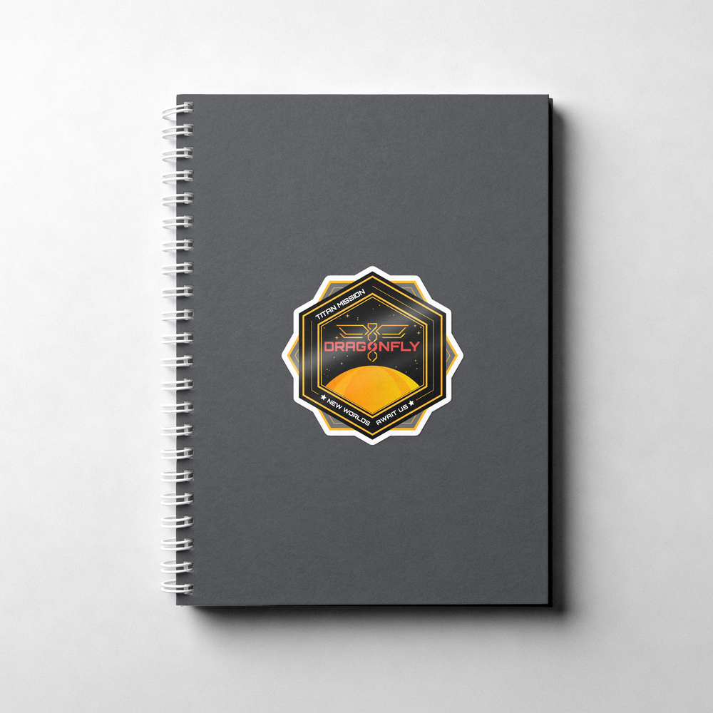 Dragonfly: Titan Mission. New Worlds Await - Sticker