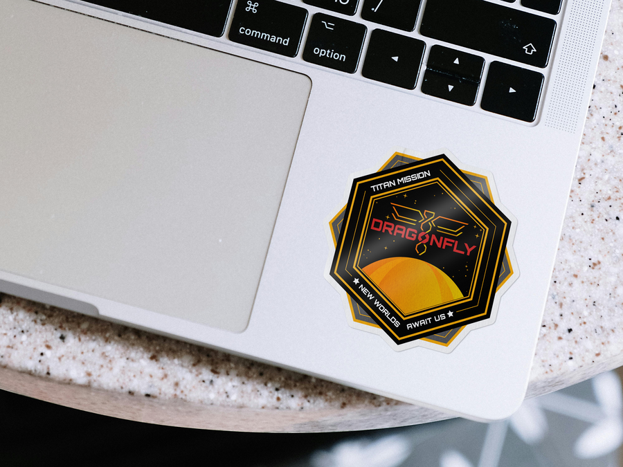 Dragonfly: Titan Mission. New Worlds Await - Sticker