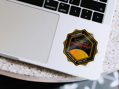 Dragonfly: Titan Mission. New Worlds Await - Sticker