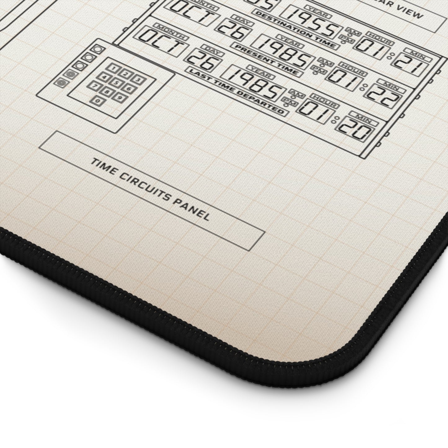 DeLorean Back to the Future Desk Mat
