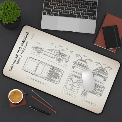 DeLorean Back to the Future Desk Mat