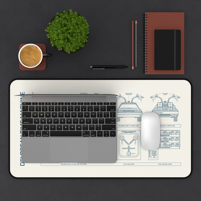 DeLorean Back to the Future Desk Mat