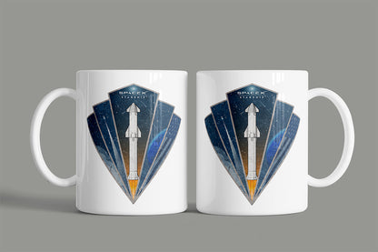 Starship Rocket Badge - Mug