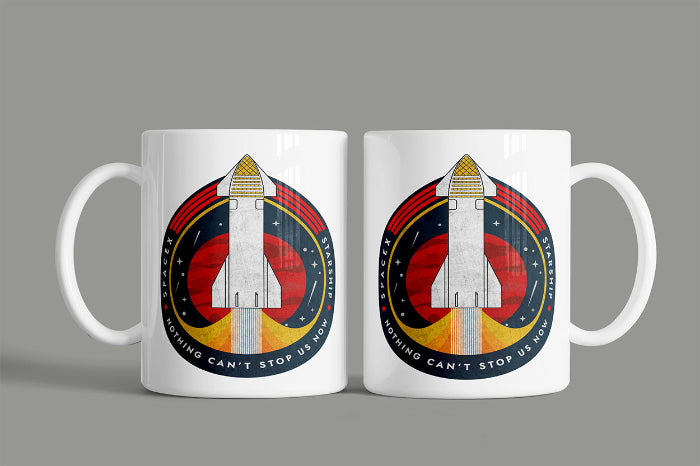 SpaceX-Starship: Nothing Can't Stop Us Now. Mug