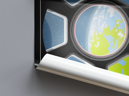 Earth. Orbital Retreat (Interstellar Wilderness Reserve Bureau Series) Poster