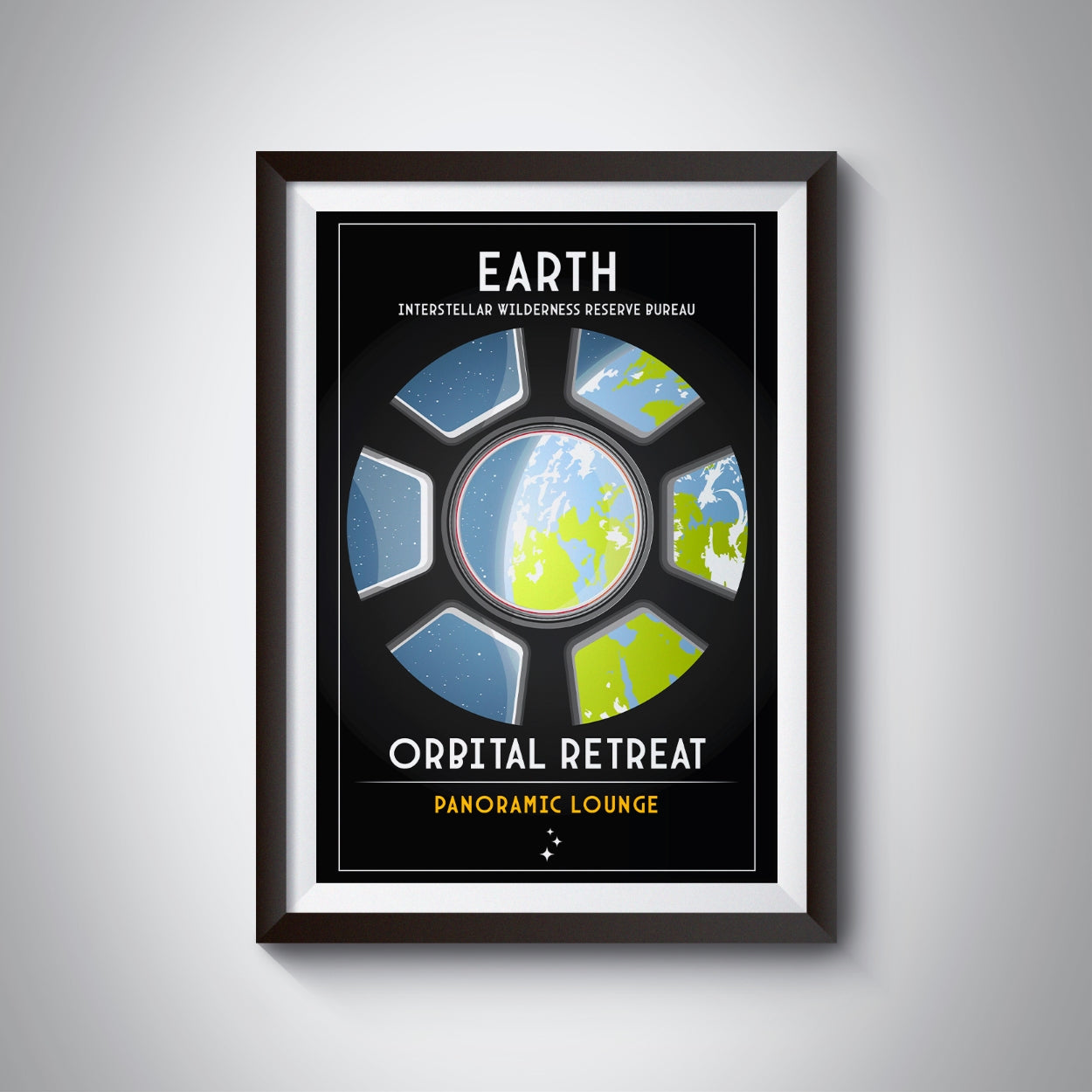 Earth. Orbital Retreat (Interstellar Wilderness Reserve Bureau Series) Poster