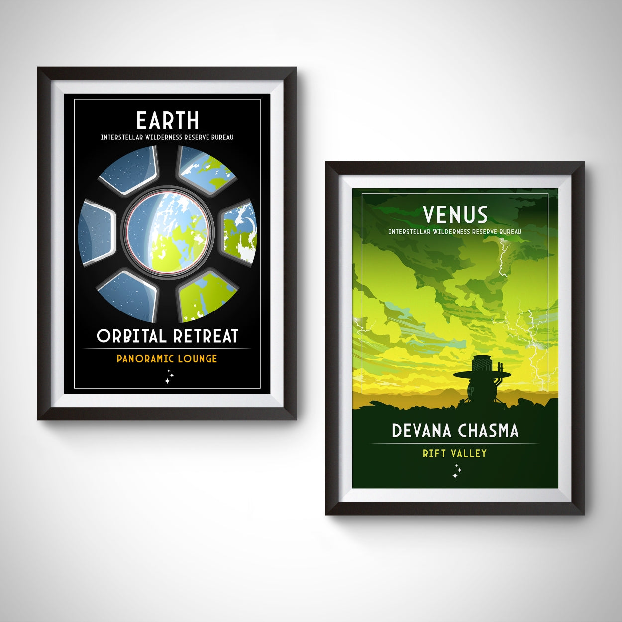 Earth. Orbital Retreat (Interstellar Wilderness Reserve Bureau Series) Poster