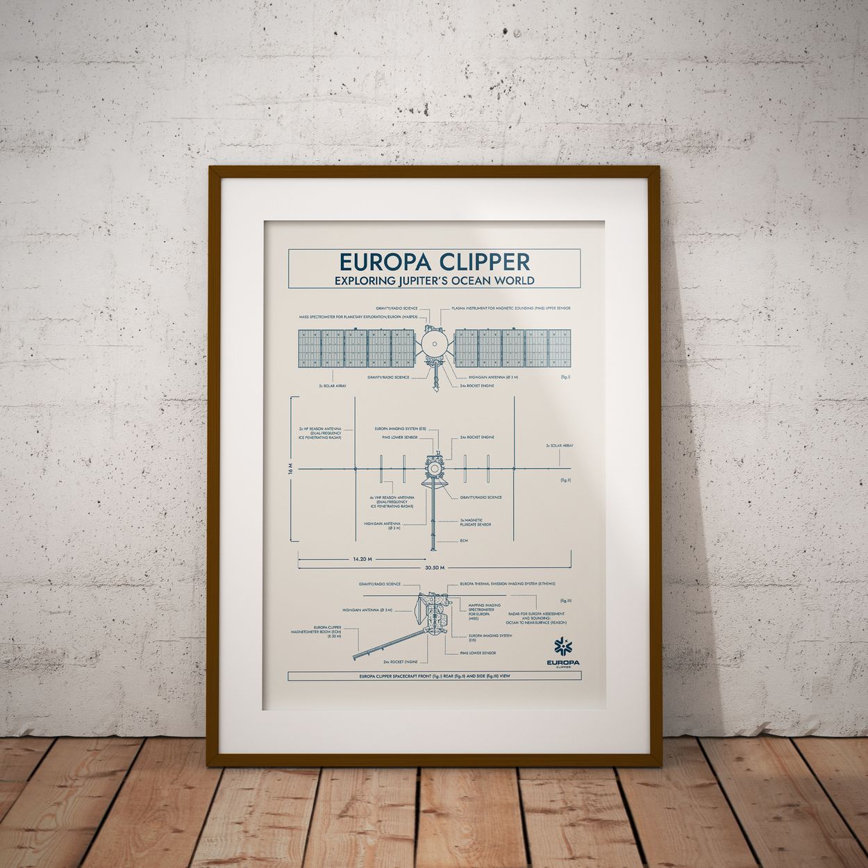 Europa Clipper Vertical Poster