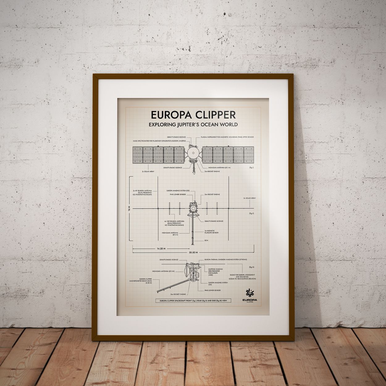 Europa Clipper Vertical Poster