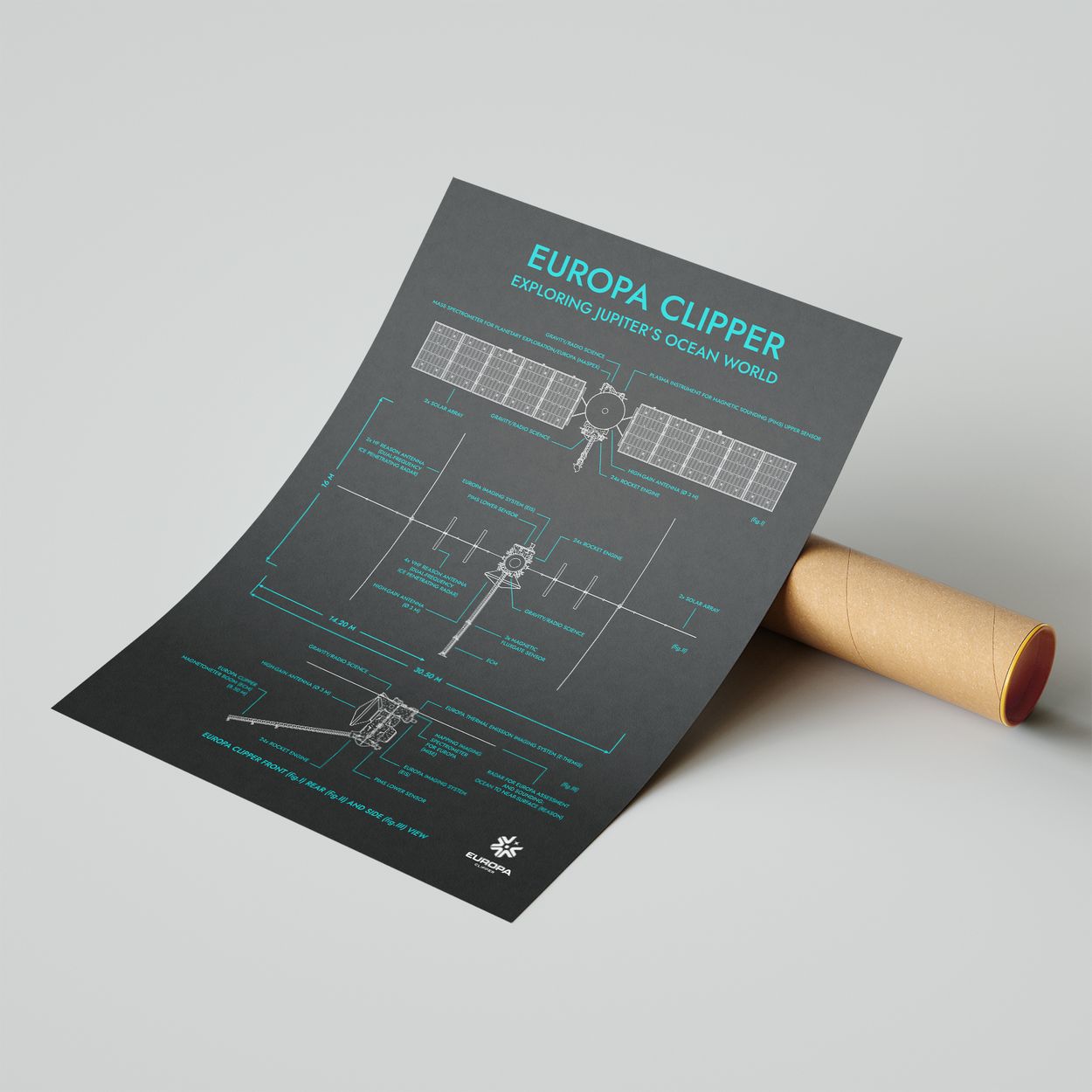 Europa Clipper Vertical Poster