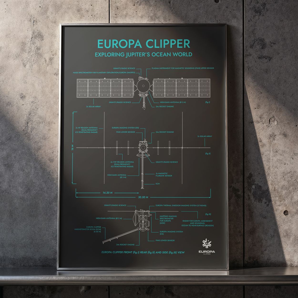 Europa Clipper Vertical Poster