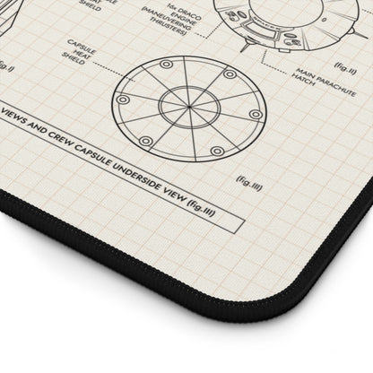 SpaceX Falcon 9 Crew Dragon Desk Mat