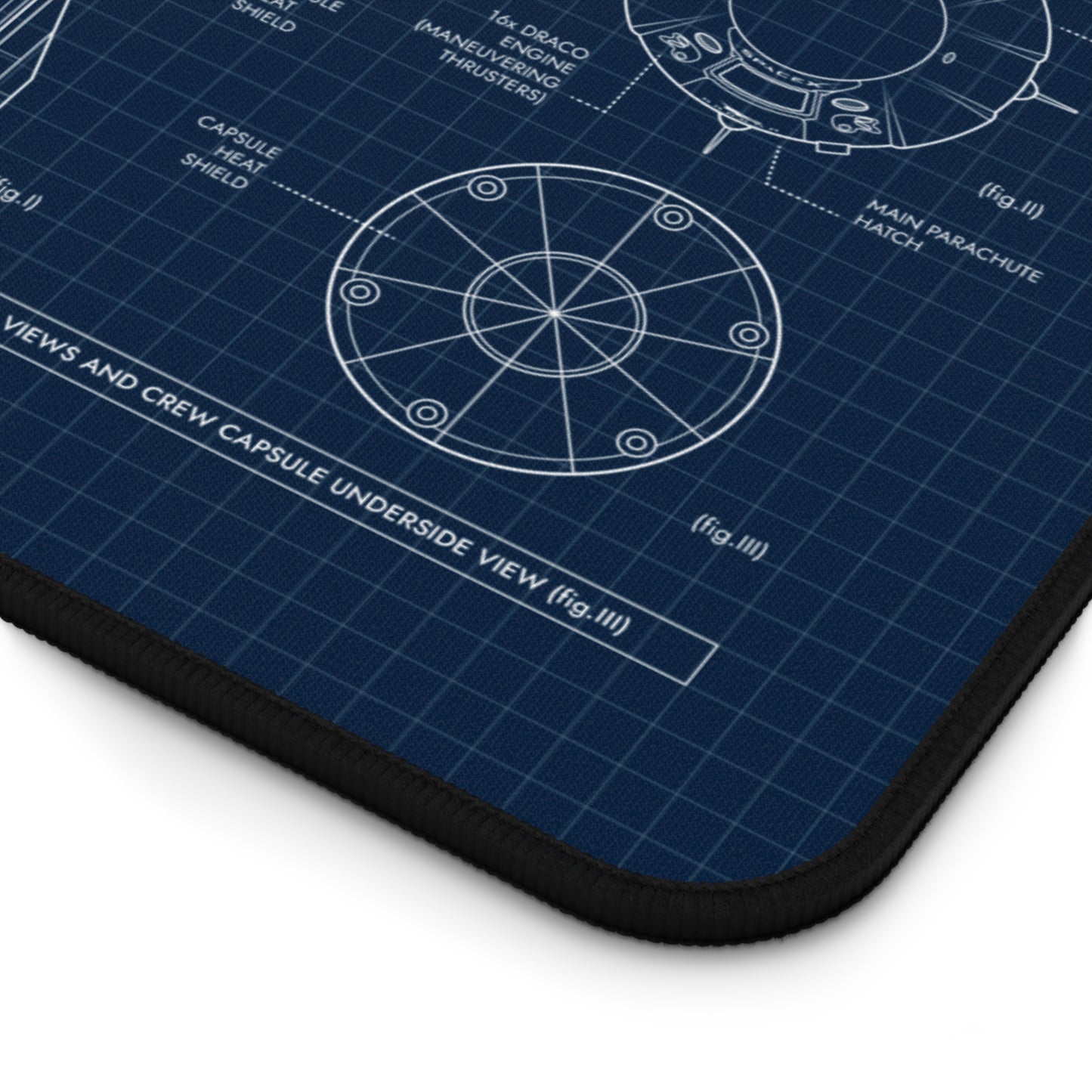 SpaceX Falcon 9 Crew Dragon Desk Mat