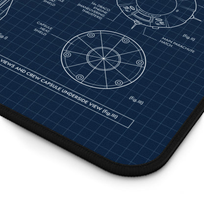SpaceX Falcon 9 Crew Dragon Desk Mat