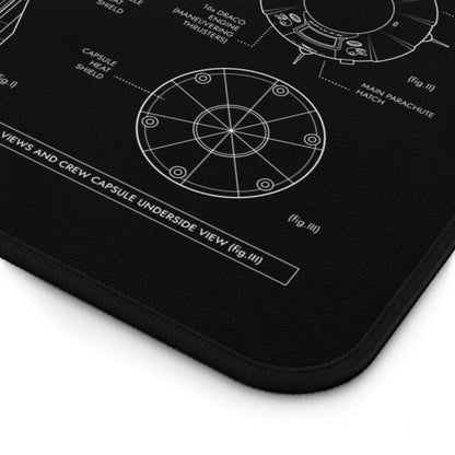 SpaceX Falcon 9 Crew Dragon Desk Mat