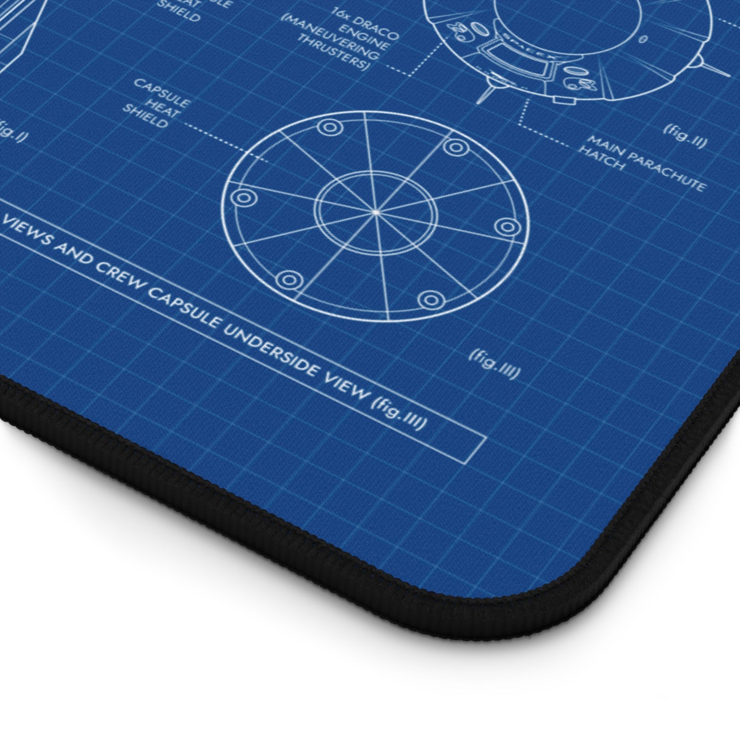 SpaceX Falcon 9 Crew Dragon Desk Mat