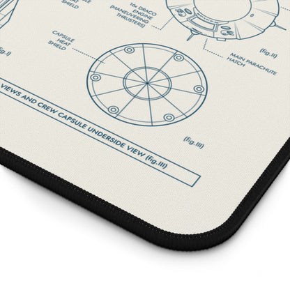 SpaceX Falcon 9 Crew Dragon Desk Mat