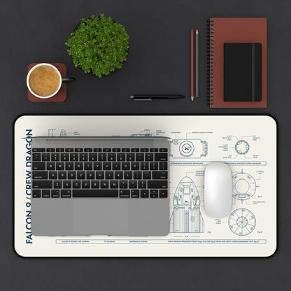 SpaceX Falcon 9 Crew Dragon Desk Mat