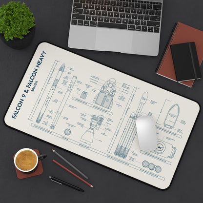 SpaceX Falcon 9 & Falcon Heavy Desk Mat