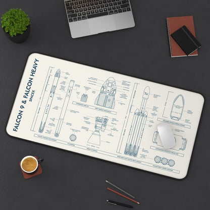 SpaceX Falcon 9 & Falcon Heavy Desk Mat