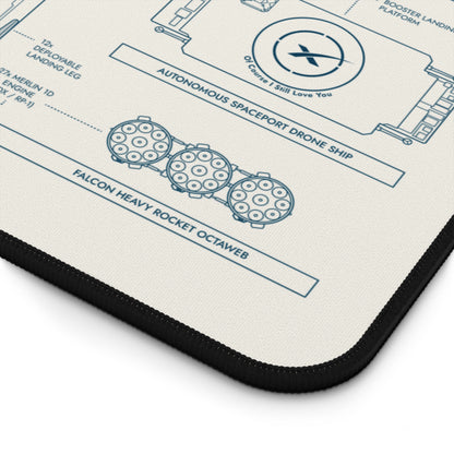 SpaceX Falcon 9 & Falcon Heavy Desk Mat