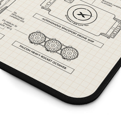 SpaceX Falcon 9 & Falcon Heavy Desk Mat