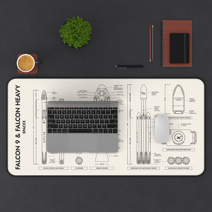 SpaceX Falcon 9 & Falcon Heavy Desk Mat
