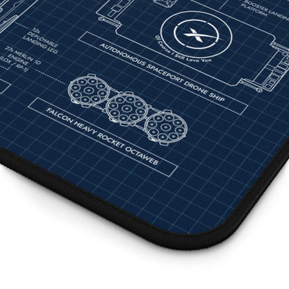 SpaceX Falcon 9 & Falcon Heavy Desk Mat