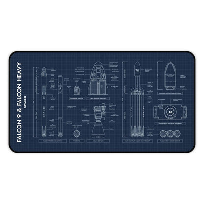 SpaceX Falcon 9 & Falcon Heavy Desk Mat