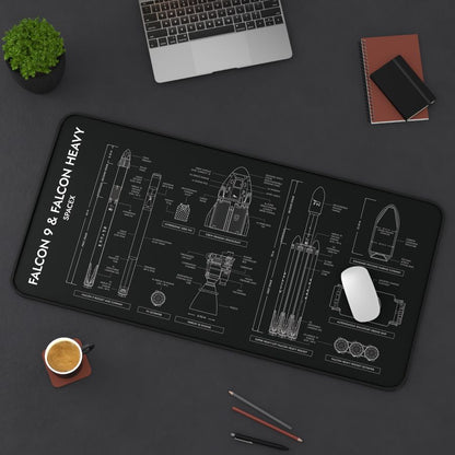 SpaceX Falcon 9 & Falcon Heavy Desk Mat