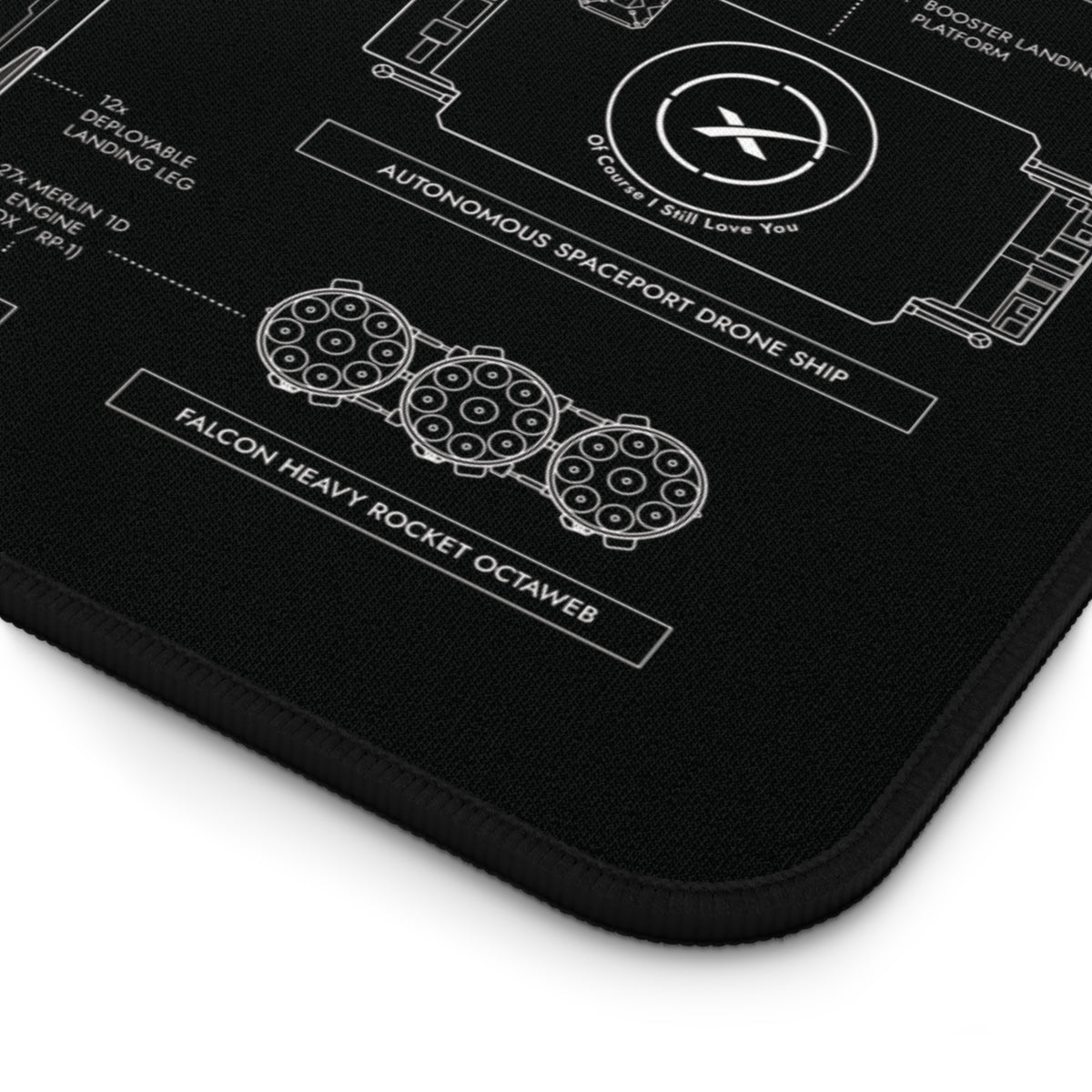 SpaceX Falcon 9 & Falcon Heavy Desk Mat