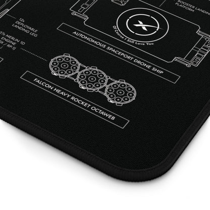 SpaceX Falcon 9 & Falcon Heavy Desk Mat