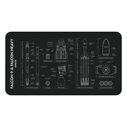 SpaceX Falcon 9 & Falcon Heavy Desk Mat