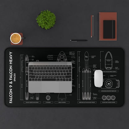 SpaceX Falcon 9 & Falcon Heavy Desk Mat