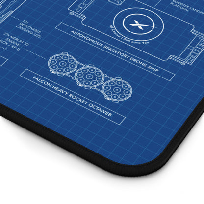 SpaceX Falcon 9 & Falcon Heavy Desk Mat