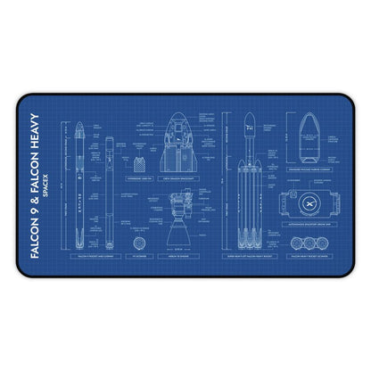 SpaceX Falcon 9 & Falcon Heavy Desk Mat